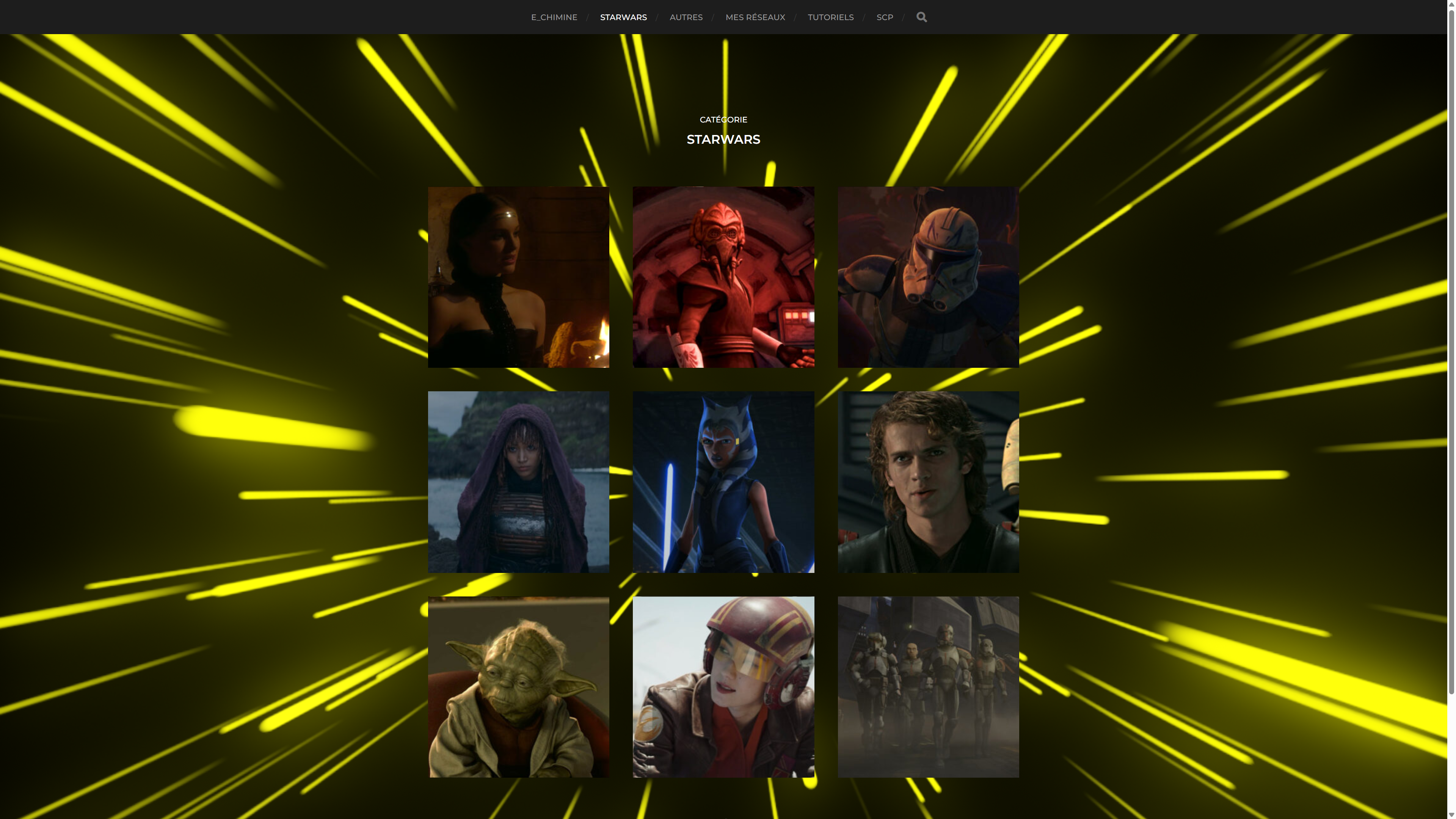 rubrique starwars du site chimine.fr